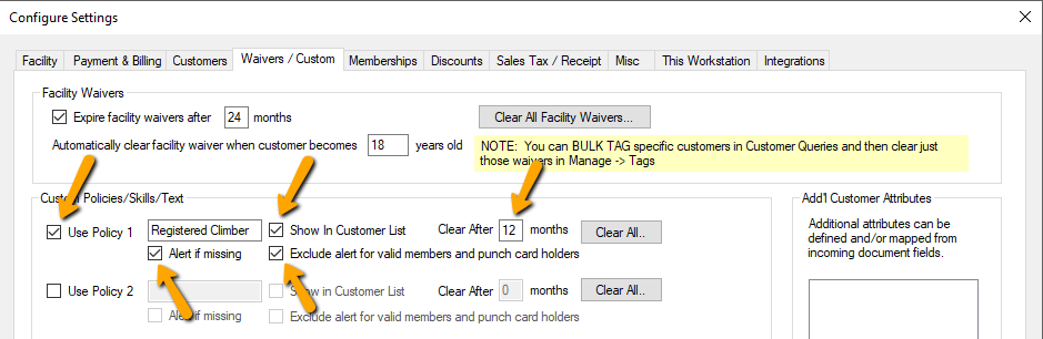 Settings configuration window with options.