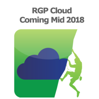Cloud icon with climber silhouette