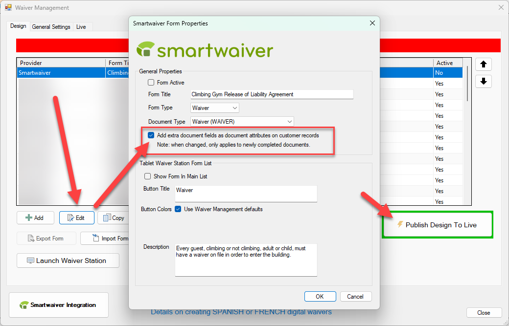 Using Smartwaiver to Capture Custom Text and Source Data in RGP – Rock ...