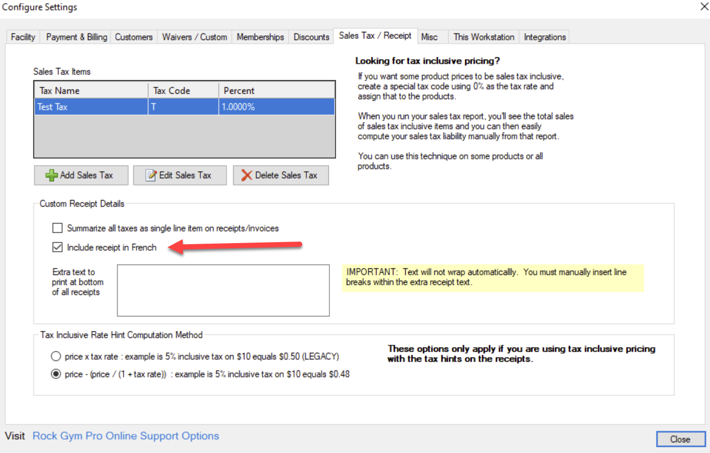 Creating and using a custom payment receipt